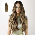 Bleach Blonde Balayage (3/8/613) Micro Link Tip Hair Extensions