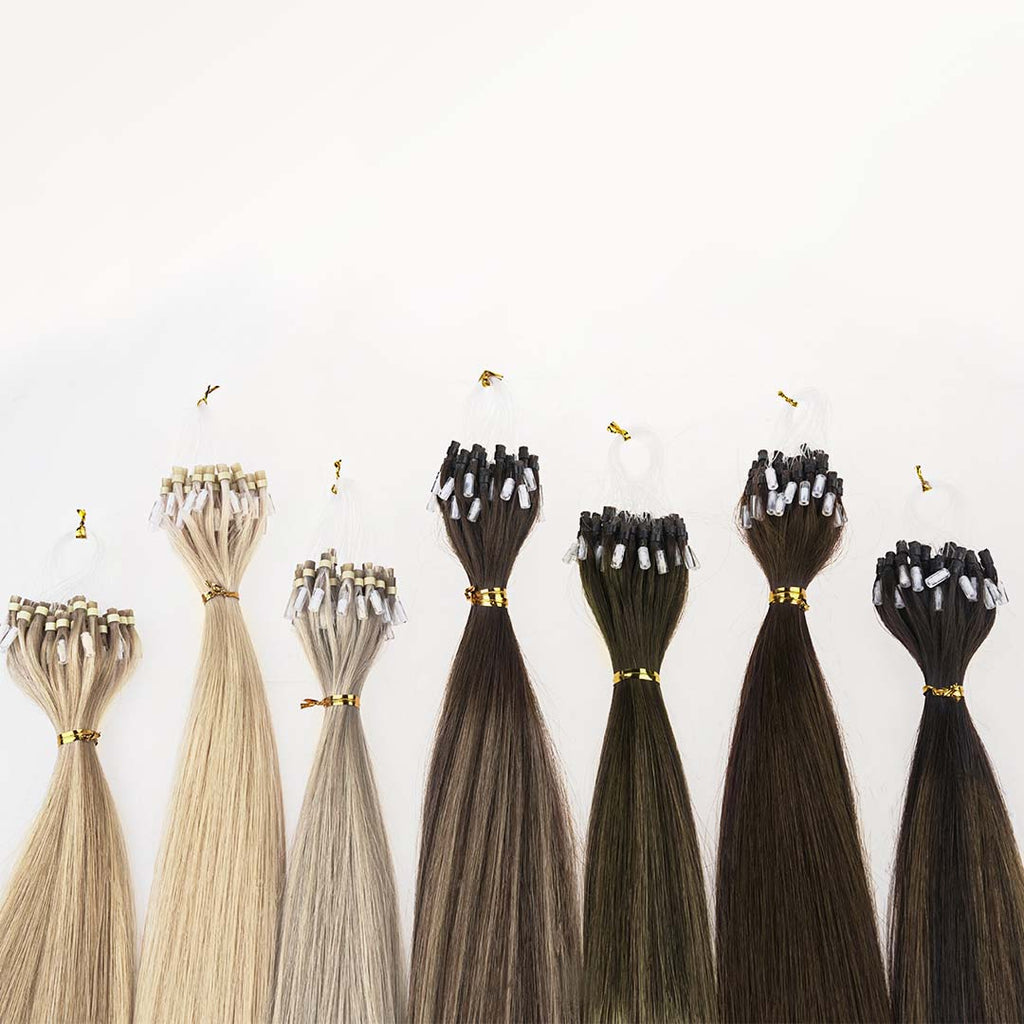 Chocolate Brown (4A) Micro Link Tip Hair Extensions
