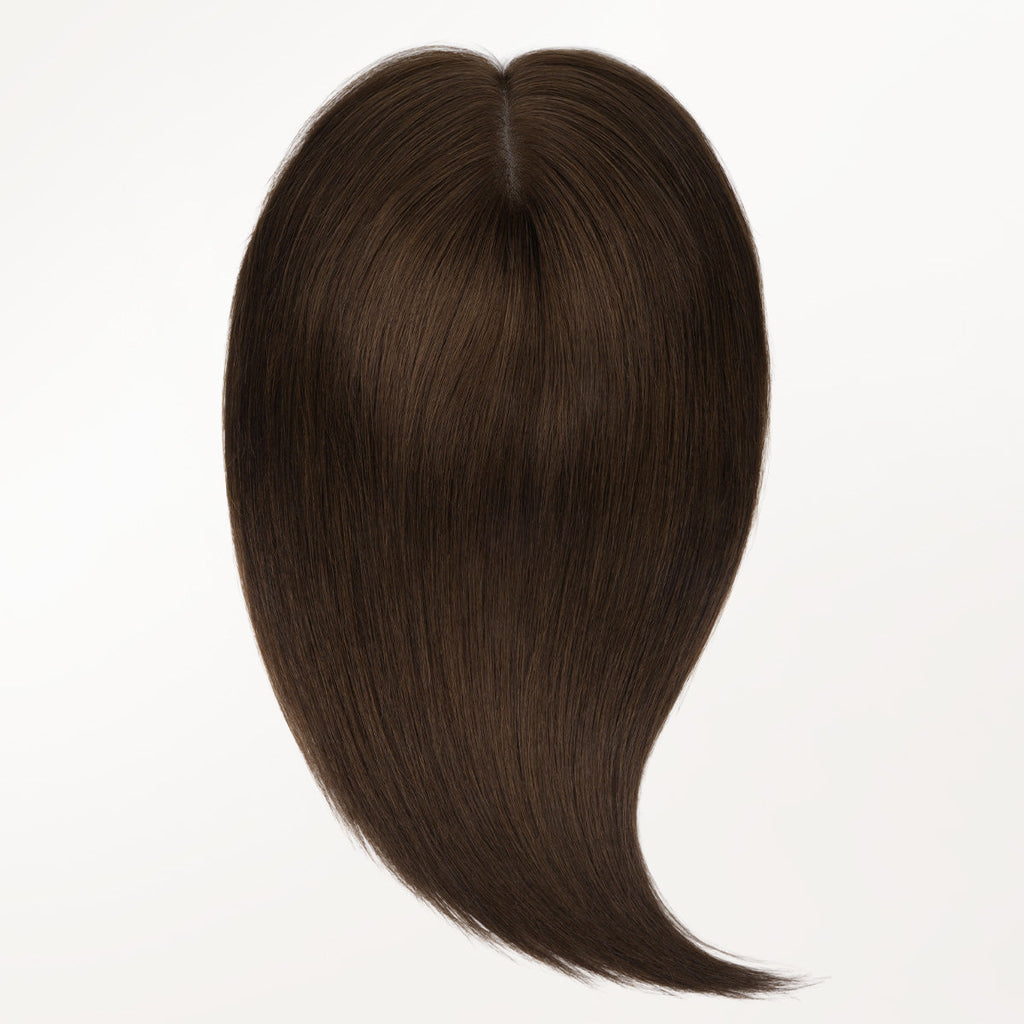 Chocolate Brown (4A) Human Hair Topper 150% Density