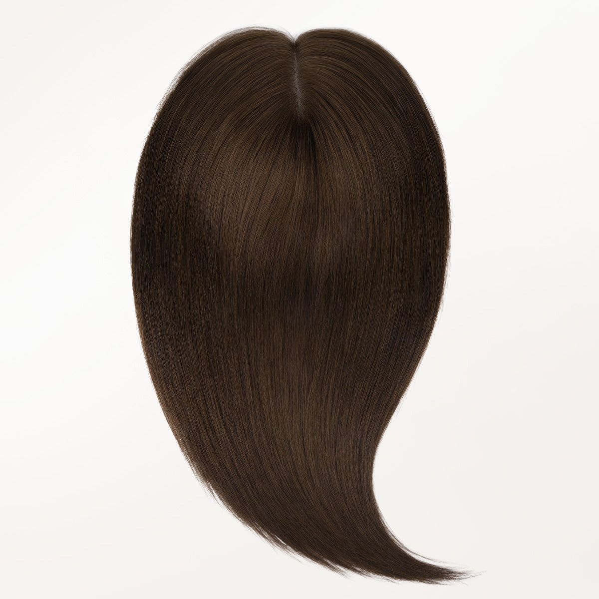 Chocolate Brown (4A) Human Hair Topper 150% Density