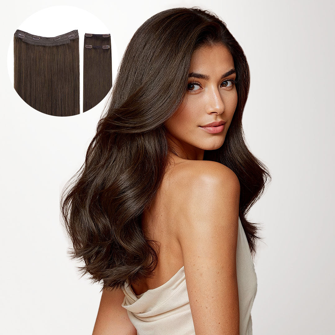 Chocolate Brown (4A) Pro & Wire Hair Extension (70g-140g)