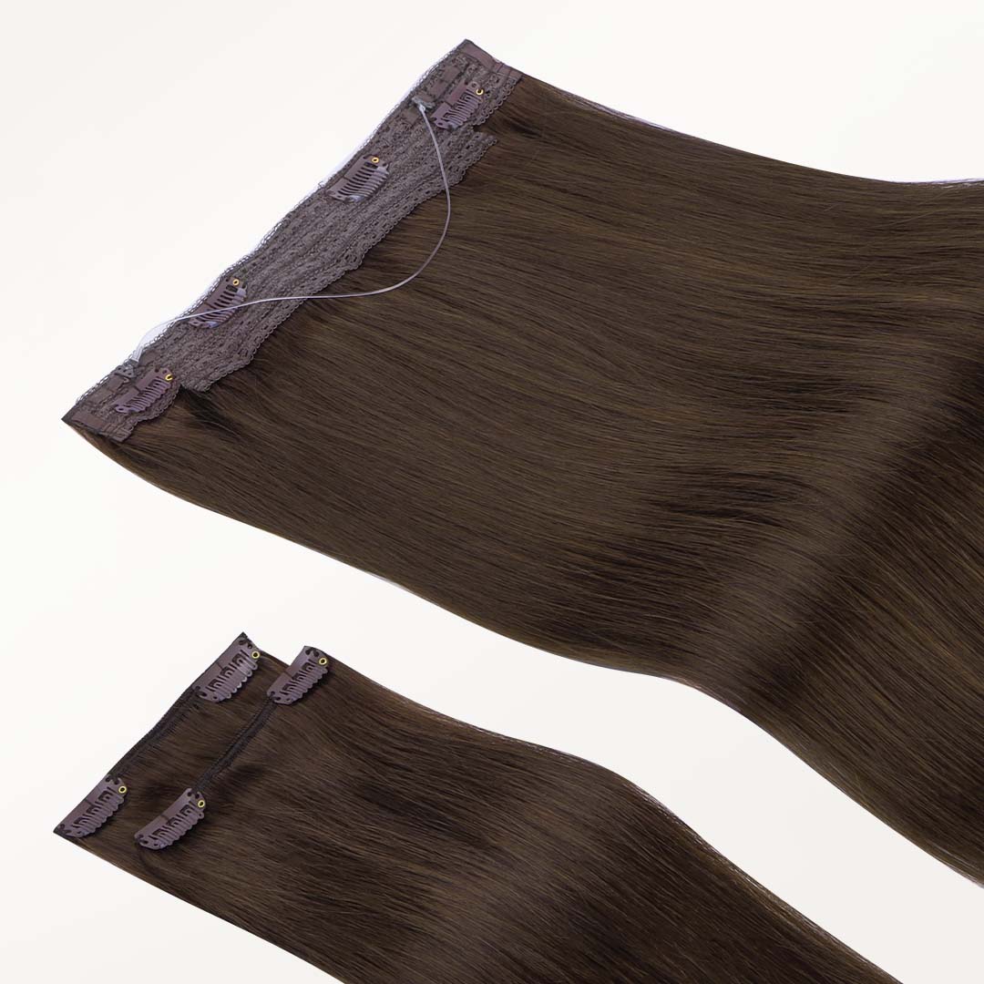 Chocolate Brown (4A) Wire Hair Extensions (70g-110g)