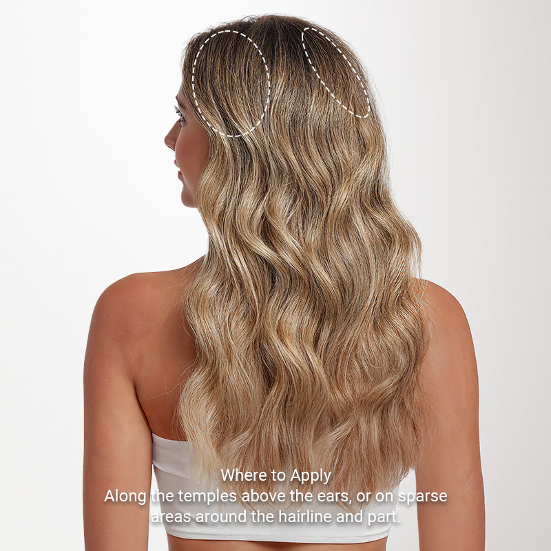 Ash Blonde Highlights (17A/60A) Scalp Hair Fill-Ins (30g-39g)