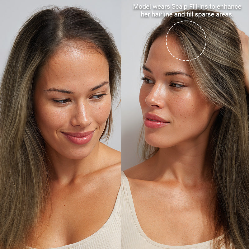 Caramel Blonde Balayage (4/27/4) Scalp Hair Fill-Ins (30g-39g)