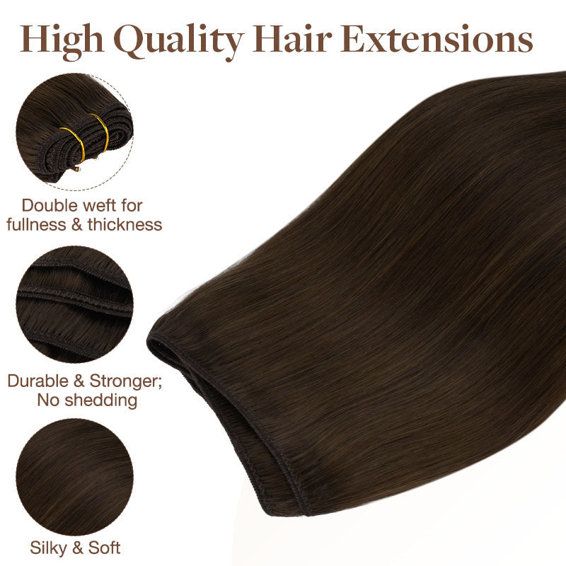 Ash Brown (5) Sew-In Weft Hair Extensions (80g-120g)
