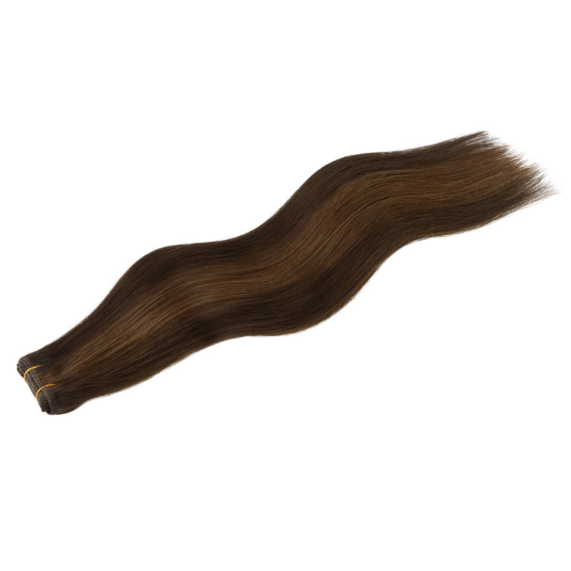 Brown Sugar Swirl Highlights (2C/4E/6C) Sew-In Weft Hair Extensions (80g-120g)
