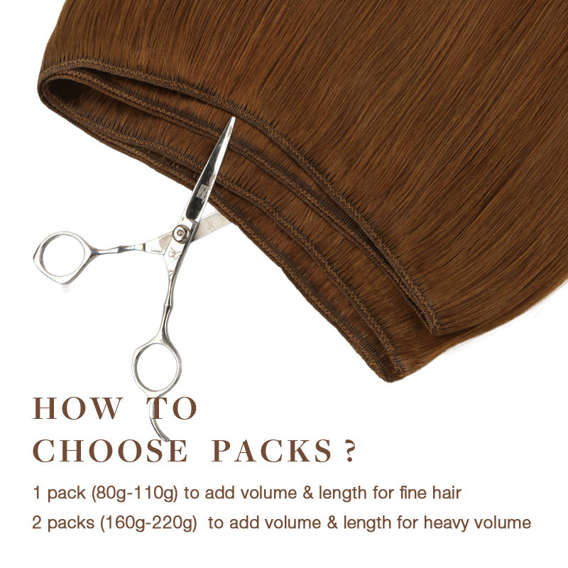Copper (350) Sew-In Weft Hair Extensions (80g-110g) [Clearance]
