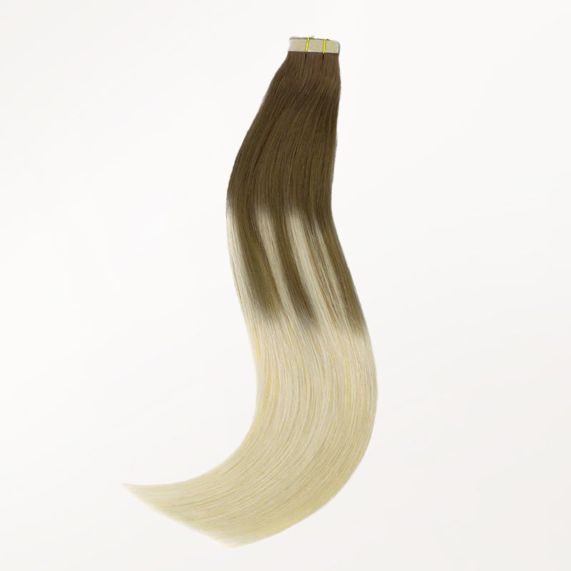 Ash Brown to Platinum Blonde (9/60) Tape-Ins 50g [Clearance]