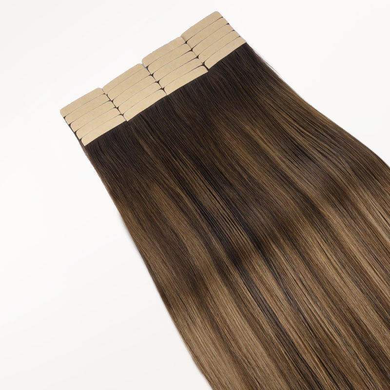 Brunette Balayage (4D/14/5B) Tape-Ins 50g
