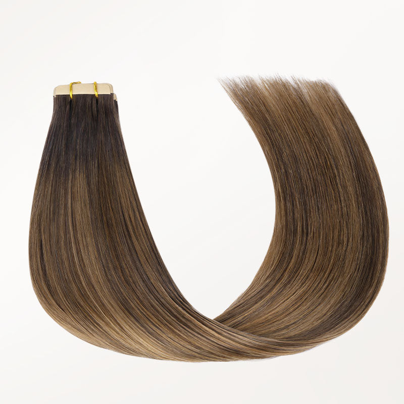 Brunette Balayage (4D/14/5B) Tape-Ins 50g