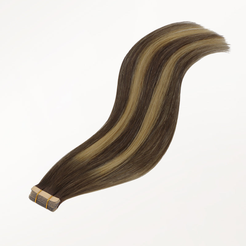 Caramel Blonde Balayage (4/27/4) Wide Tape-Ins 50-100g