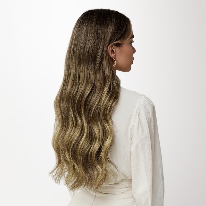 Caramel Blonde Balayage (4/27/4) Wide Tape-Ins 50-100g