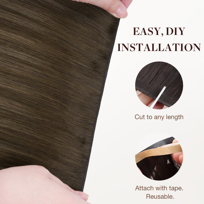 Bleach Blonde Balayage (3/8/613) Thick Genius Tape Weft Hair Extensions 100-120g