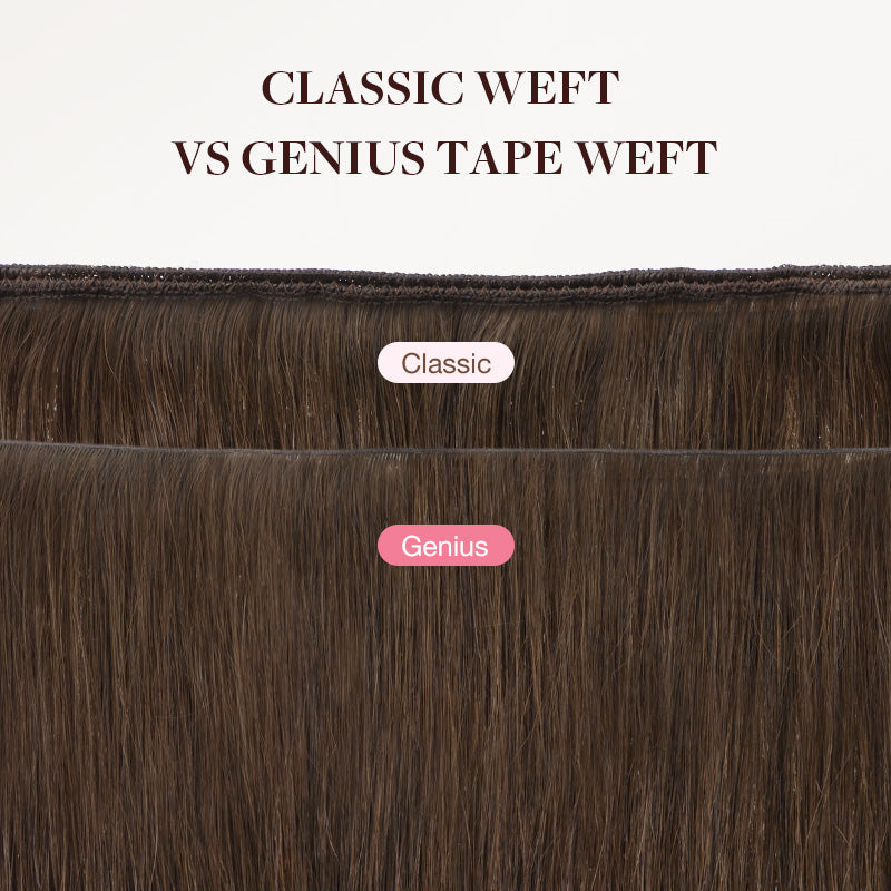 Ash Blonde Highlights (17A/60A) Thick Genius Tape Weft Hair Extensions 100-120g