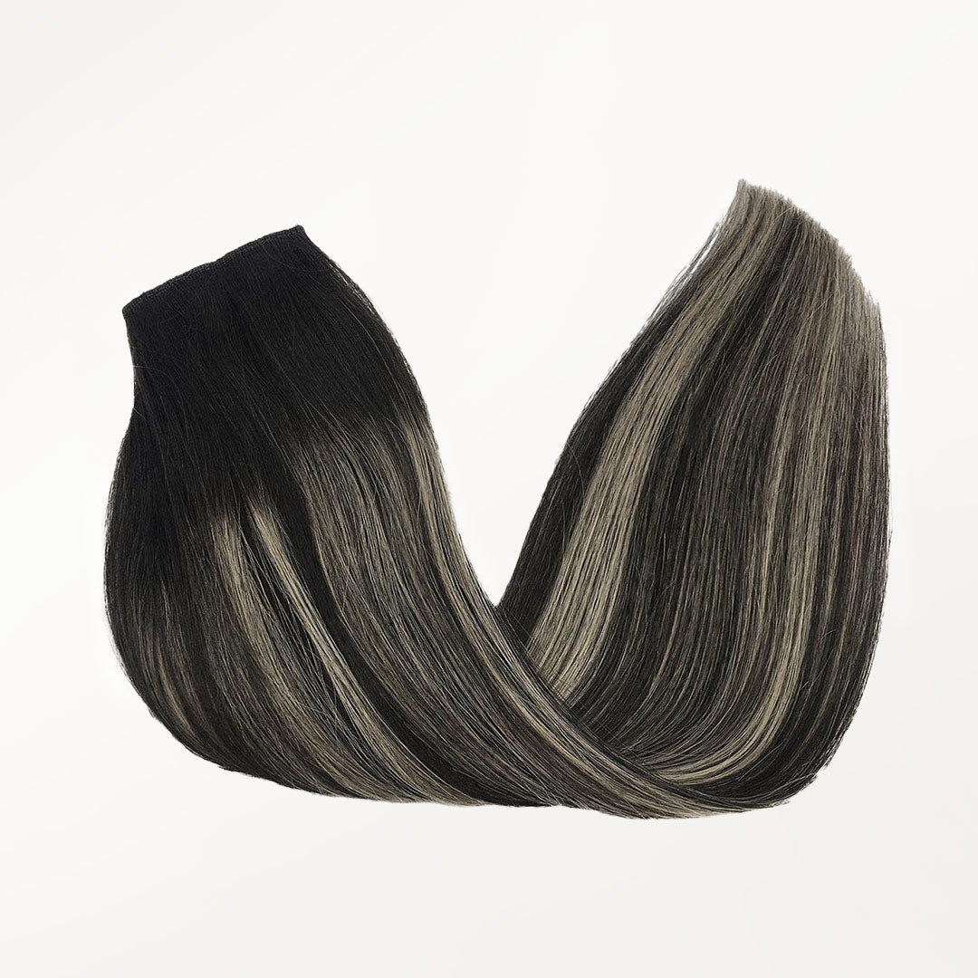 Black to Light Blonde Balayage (1B/19/1B) Wire Hair Extensions (70g-110g)