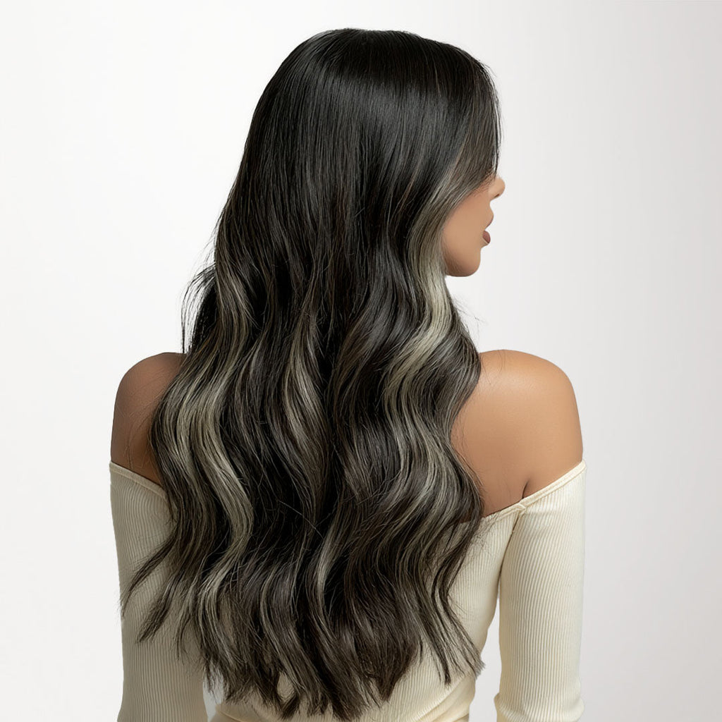 Black to Light Blonde Balayage (1B/19/1B) Wire Hair Extensions (70g-110g)