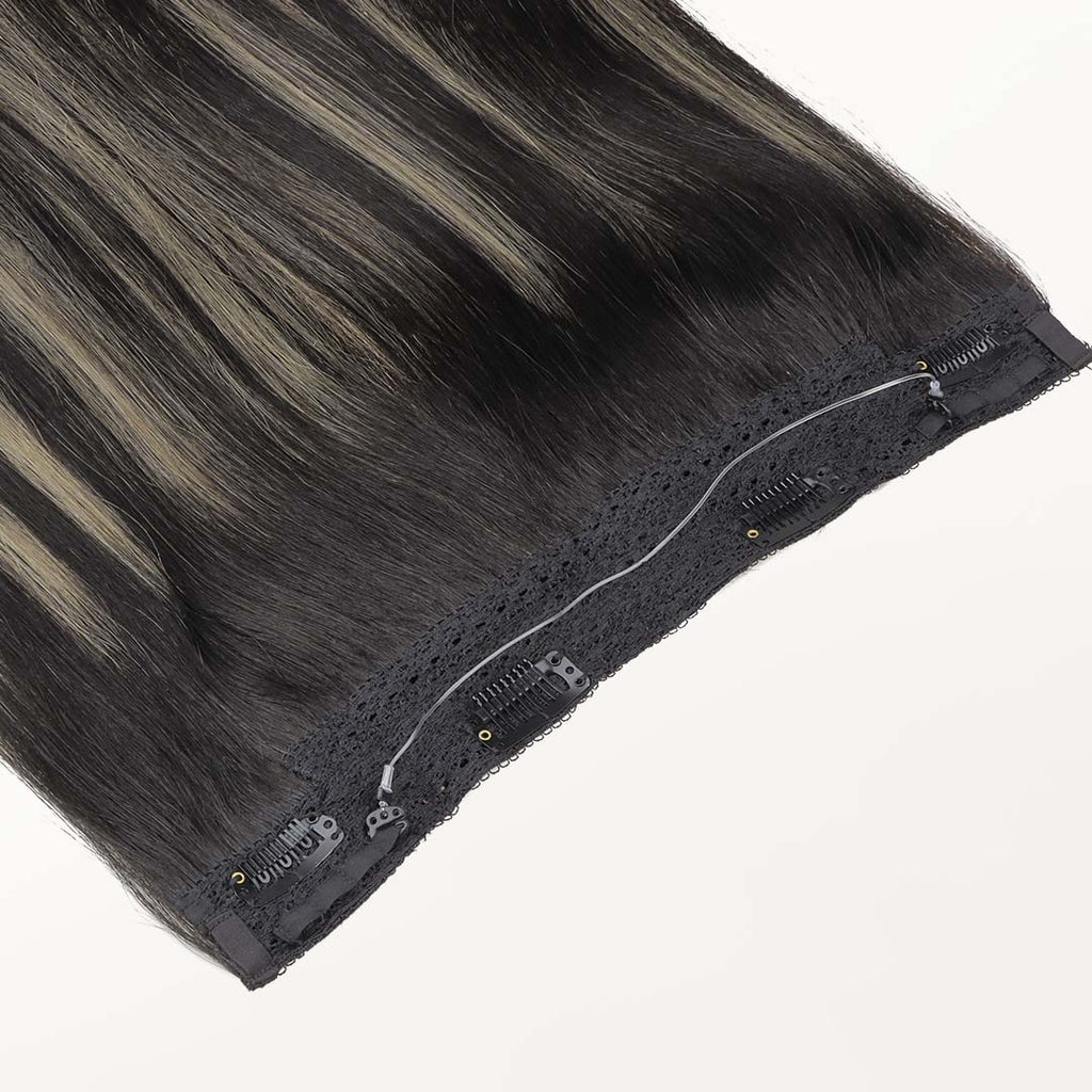 Black to Light Blonde Balayage (1B/19/1B) Wire Hair Extensions (70g-110g)
