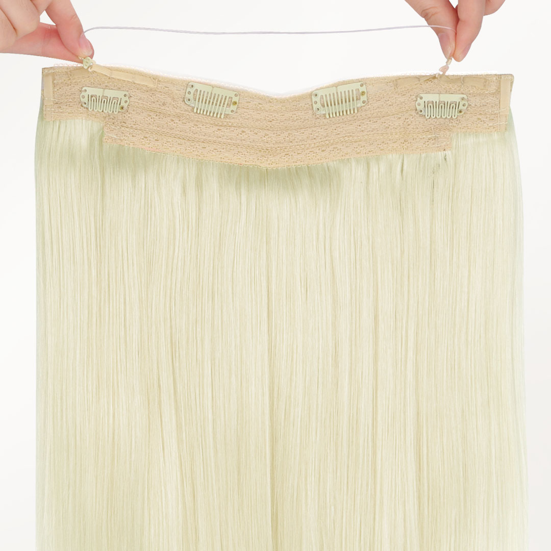 Bleach Blonde (613) Wire Hair Extensions (70g-110g)