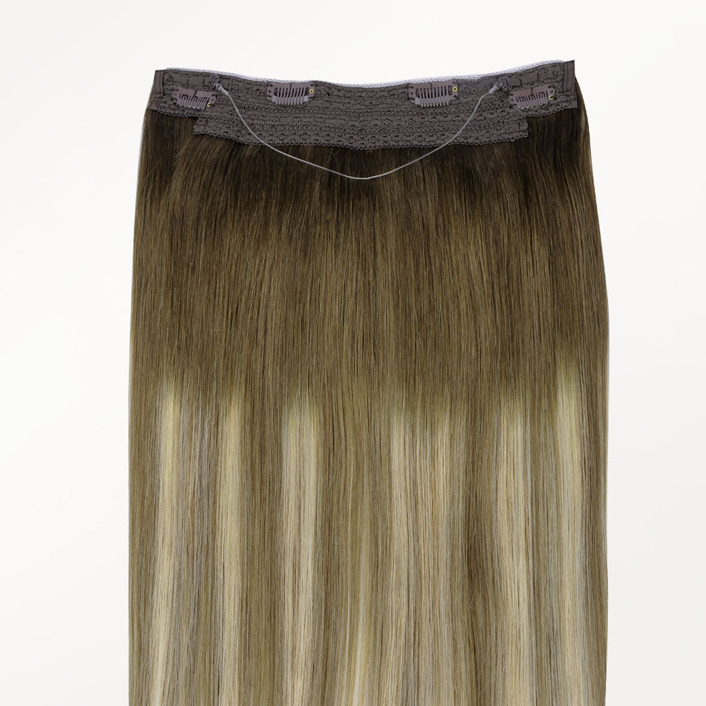 Bleach Blonde Balayage (3/8/613) Wire Hair Extensions (70g-110g)