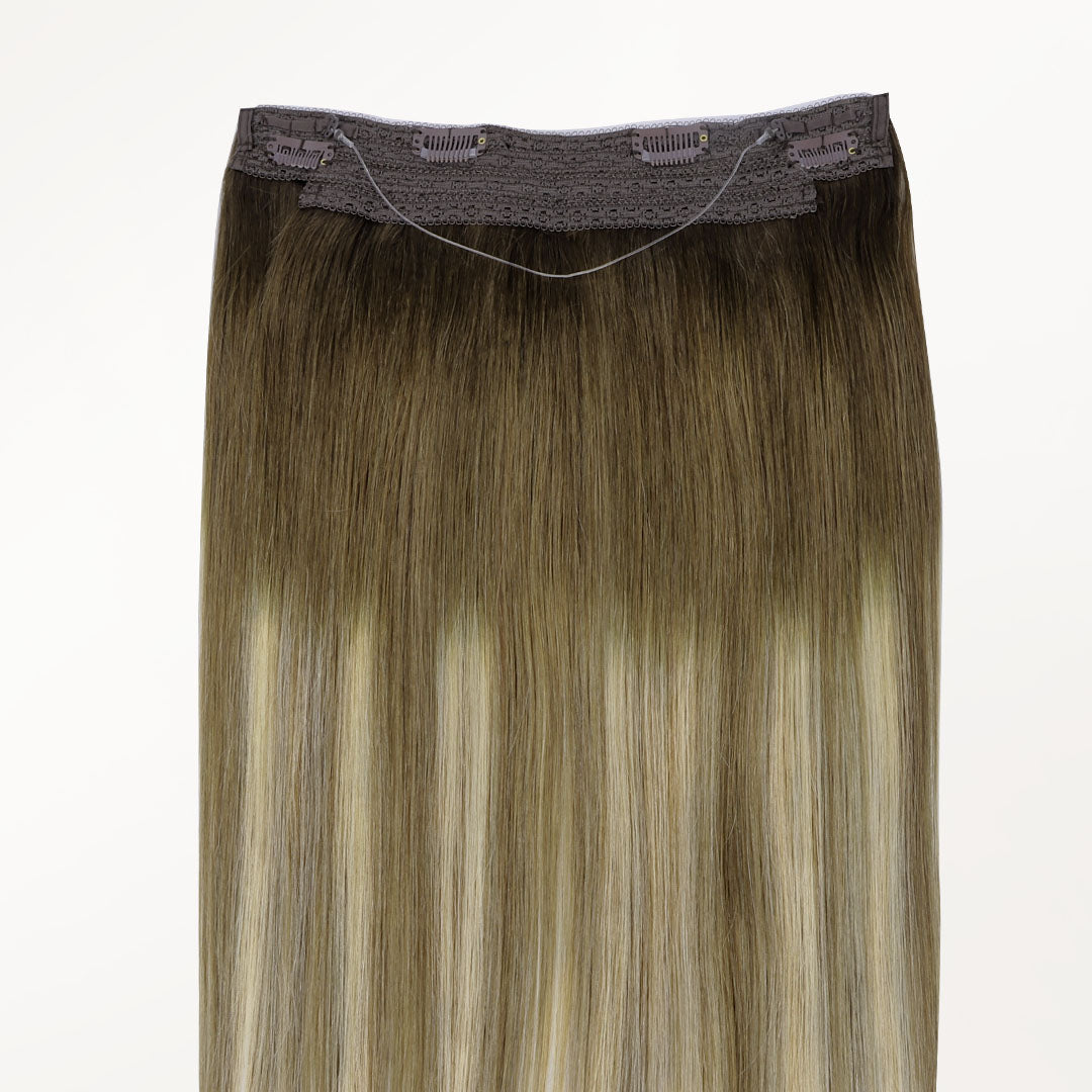 Bleach Blonde Balayage (3/8/613) Wire Hair Extensions (70g-110g)