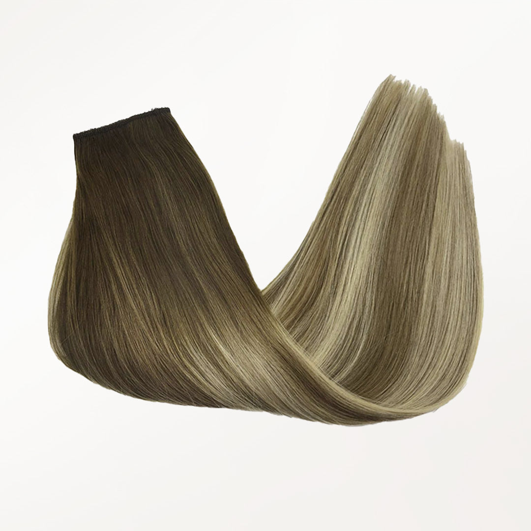 Bleach Blonde Balayage (3/8/613) Pro & Wire Hair Extension (70g-140g)