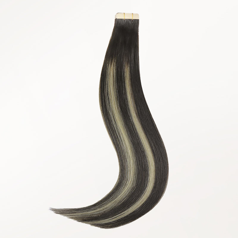 Black to Light Blonde Balayage (1B/19/1B) Tape-Ins 50g
