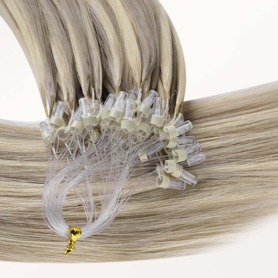 Ash Blonde Highlights (17A/60A) Feather Crochet Hair 68g