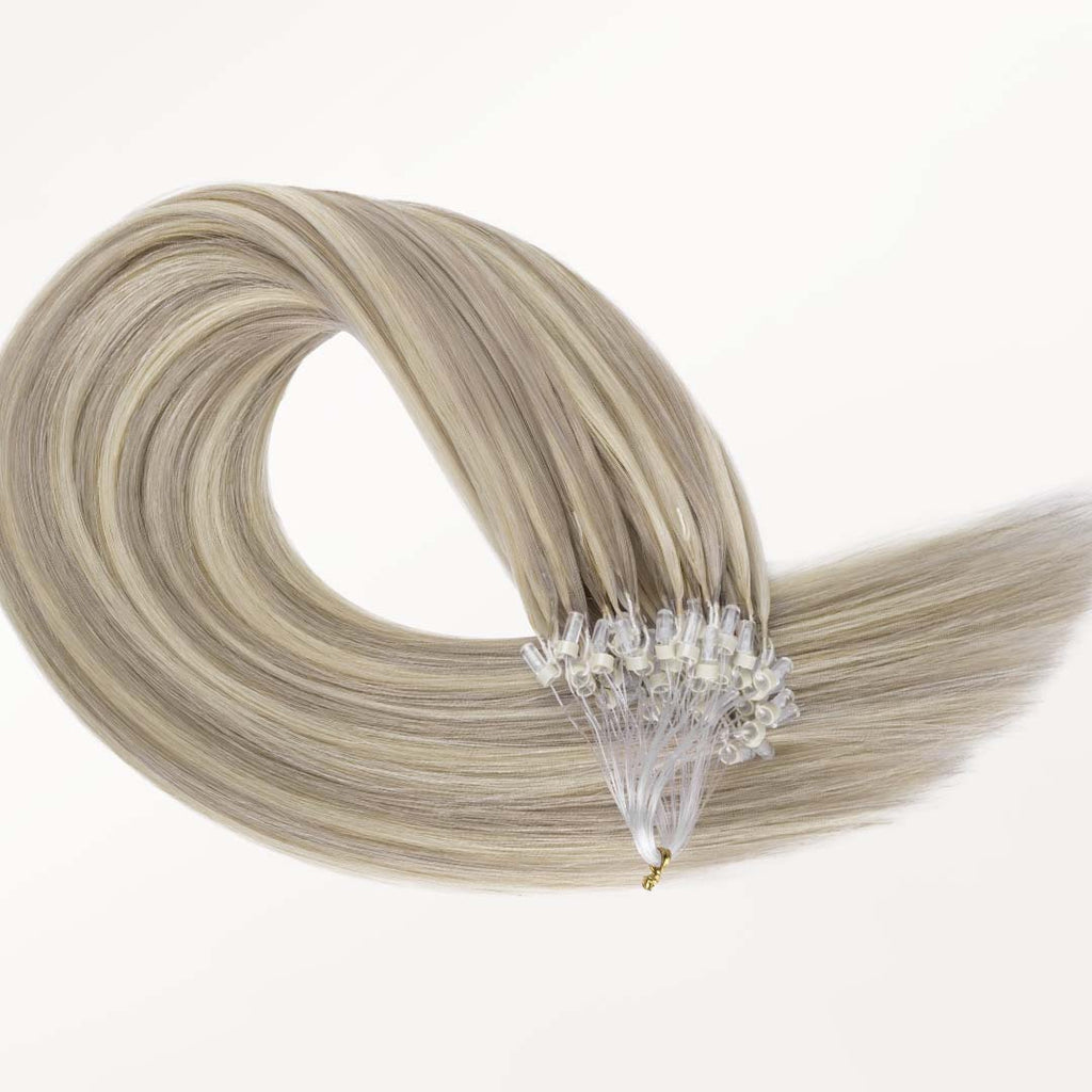 Ash Blonde Highlights (17A/60A) Feather Crochet Hair 68g