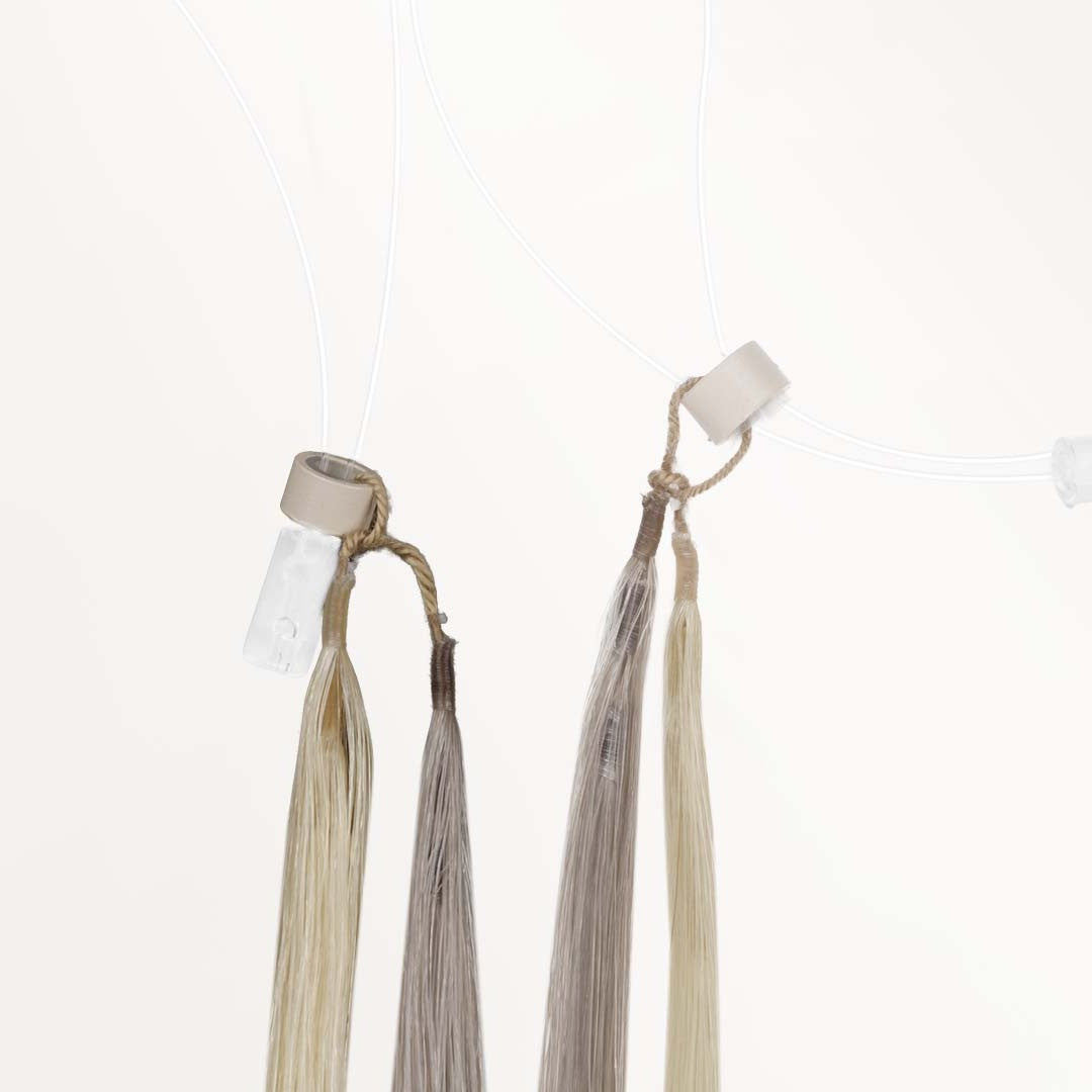 Ash Blonde Highlights (17A/60A) Feather Crochet Hair 68g
