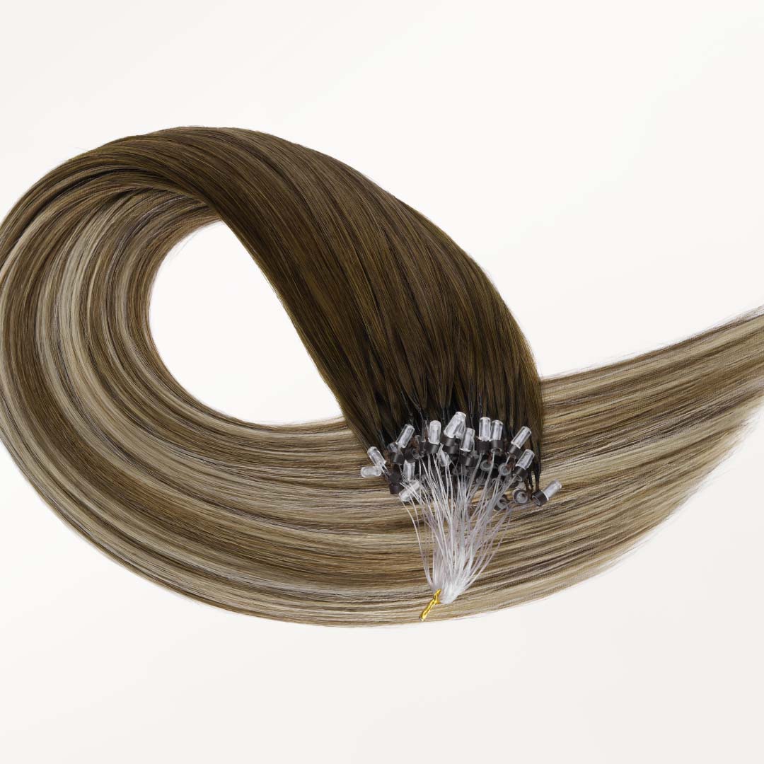 Bleach Blonde Balayage (3/8/613) Feather Crochet Hair 68g [clearance]
