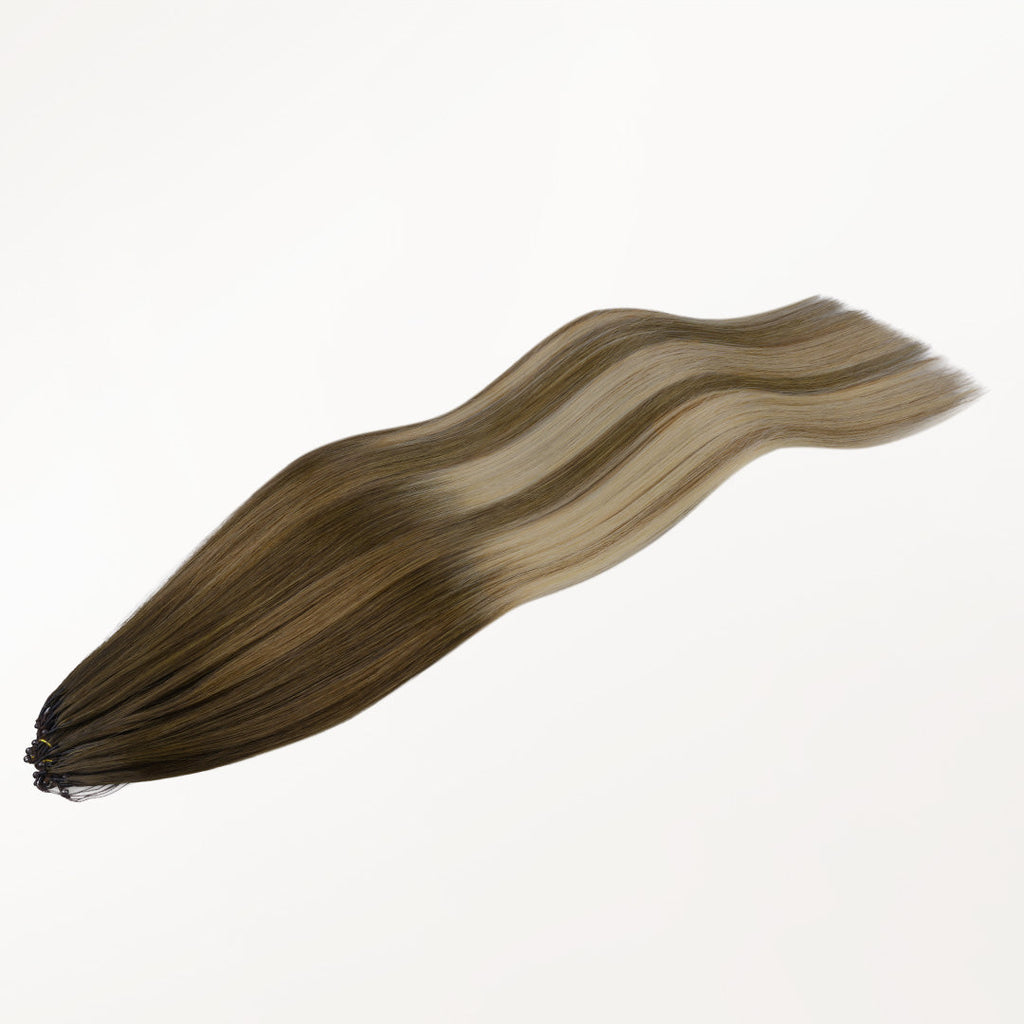 Bleach Blonde Balayage (3/8/613) Feather Weft Hair Extension (50g-60g)