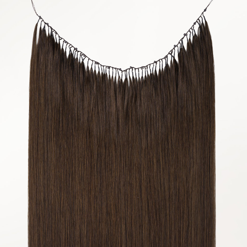 Chocolate Brown (4A) Feather Weft Hair Extension (50g-120g)