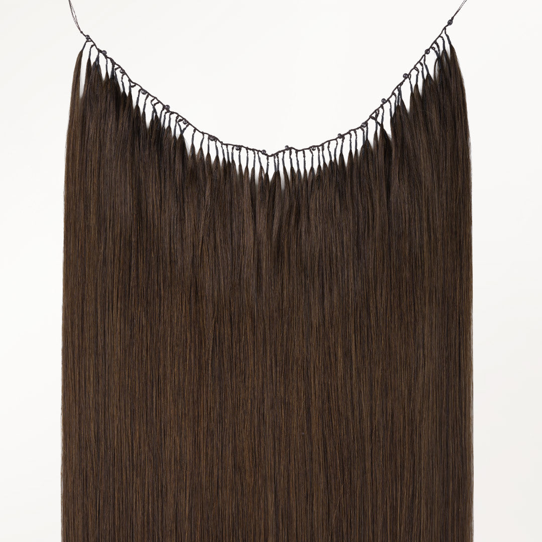Chocolate Brown (4A) Feather Weft Hair Extension (50g-120g)
