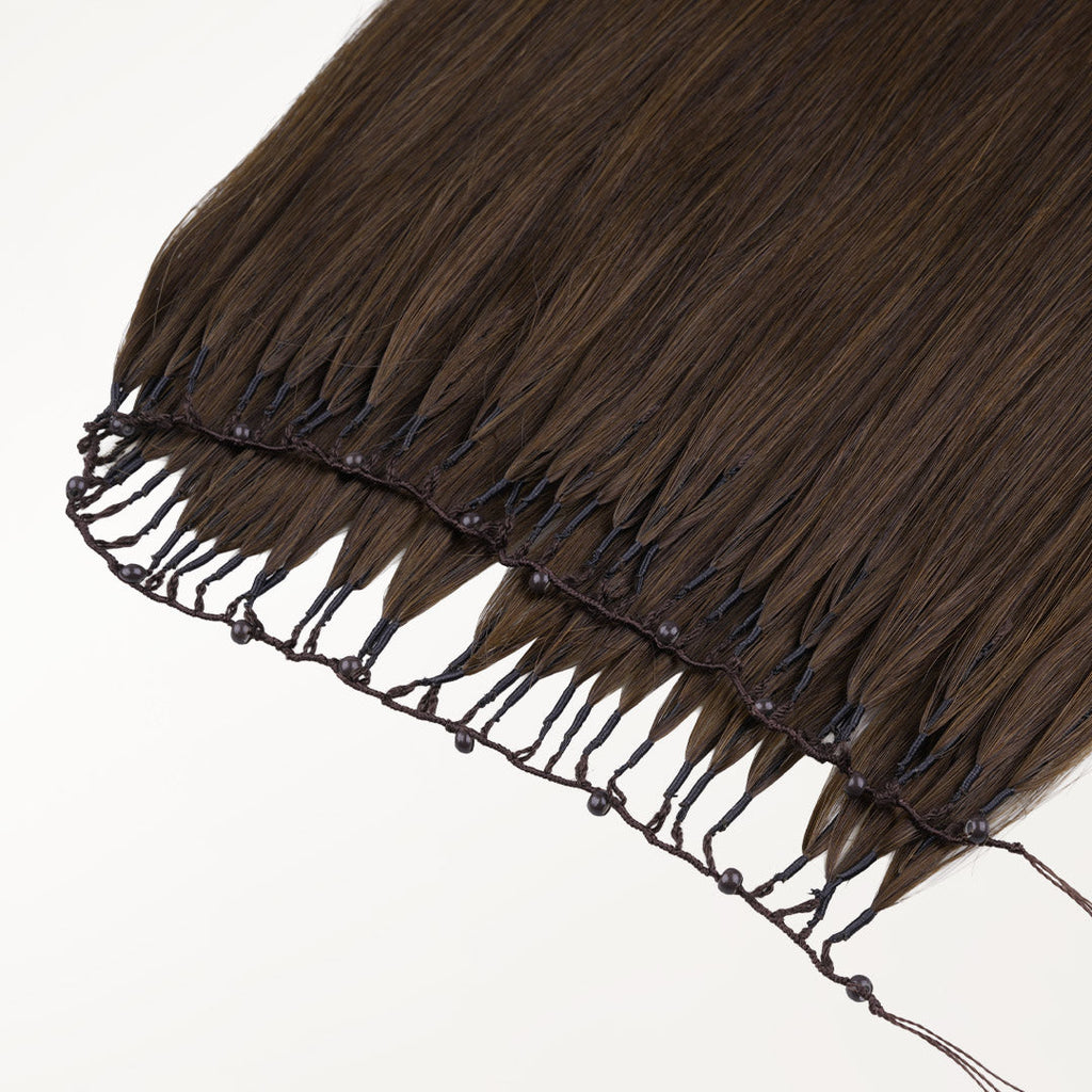 Chocolate Brown (4A) Feather Weft Hair Extension (50g-120g)