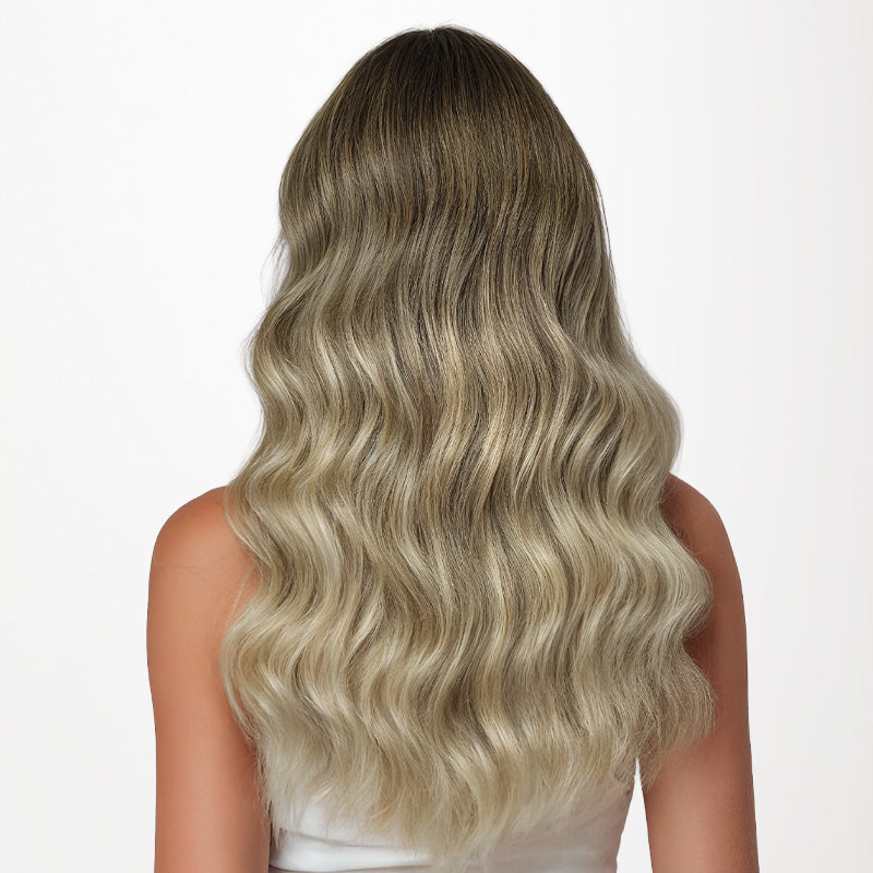 Bleach Blonde Balayage (3/8/613) Thick Sew-In Weft Hair Extensions (120g-160g)