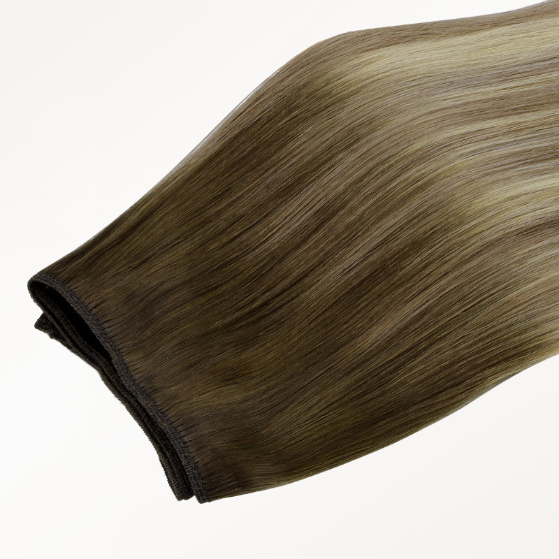 Bleach Blonde Balayage (3/8/613) Thick Sew-In Weft Hair Extensions (120g-160g)