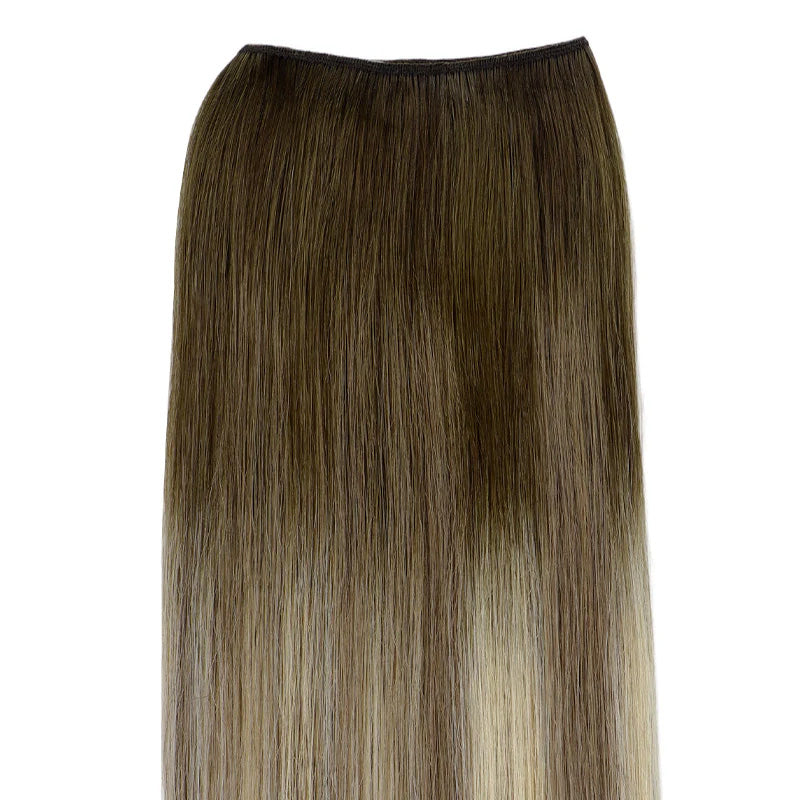 Bleach Blonde Balayage (3/8/613) Thick Sew-In Weft Hair Extensions (120g-160g)