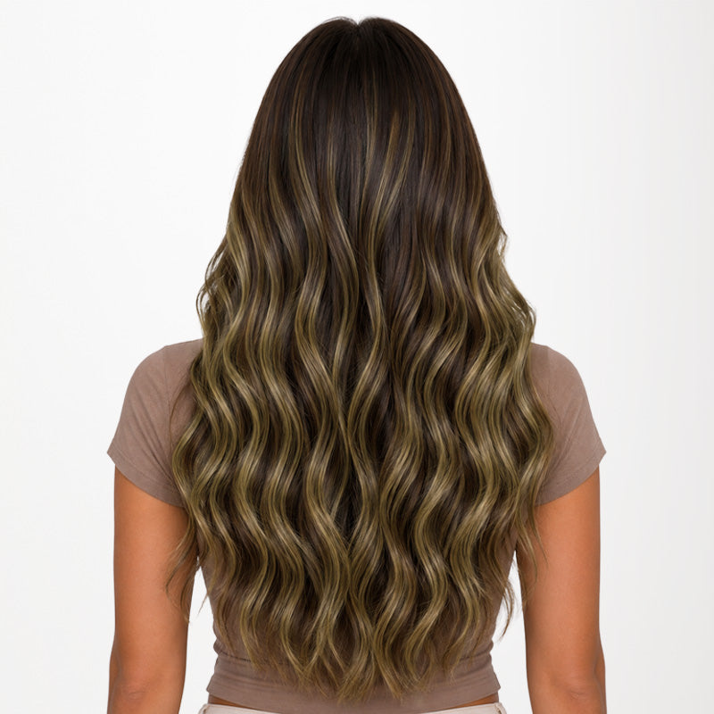 Caramel Blonde Balayage (4/27/4) Thick Sew-In Weft Hair Extensions (100g-160g)