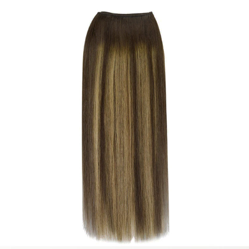 Caramel Blonde Balayage (4/27/4) Thick Sew-In Weft Hair Extensions (100g-160g)
