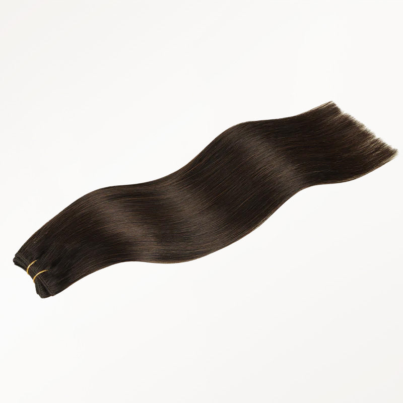 Chocolate Brown (4A) Thick Sew-In Weft Hair Extensions (120g-160g)