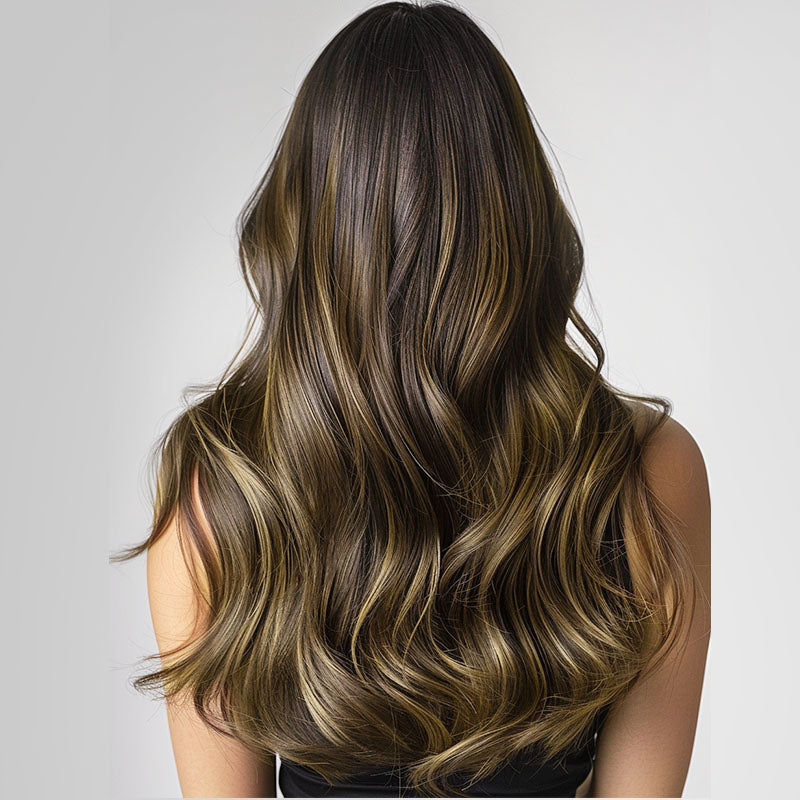 Caramel Blonde Balayage (4/27/4) I-Tip Hair Extensions 50g
