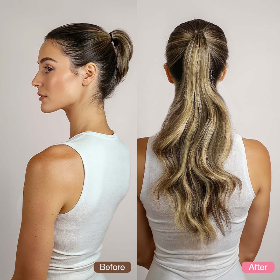Caramel Blonde Balayage (4/27) Ponytail (75g-90g)