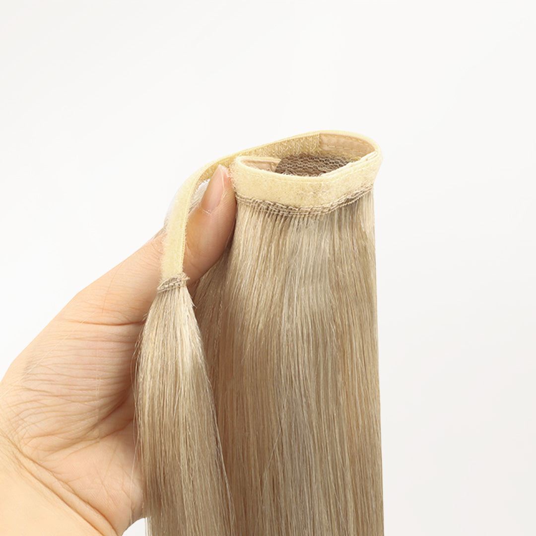 Dark Blonde Highlighted Bleach Blonde (18A/613A) Ponytail (75g-90g)