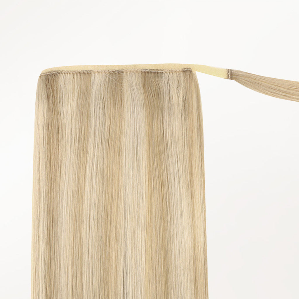 Dark Blonde Highlighted Bleach Blonde (18A/613A) Ponytail (75g-90g)