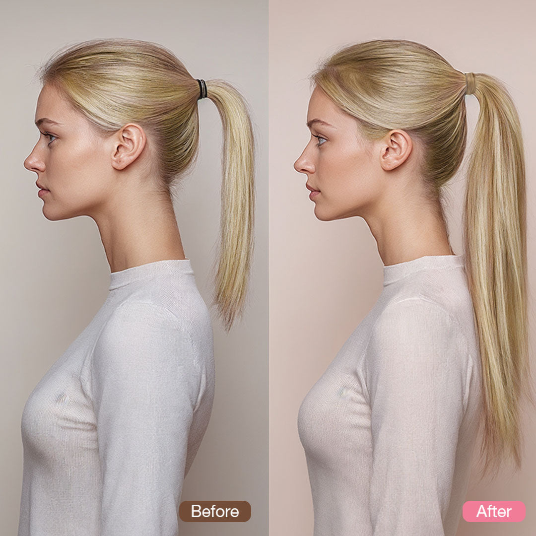 Dark Blonde Highlighted Bleach Blonde (18A/613A) Ponytail (75g-90g)