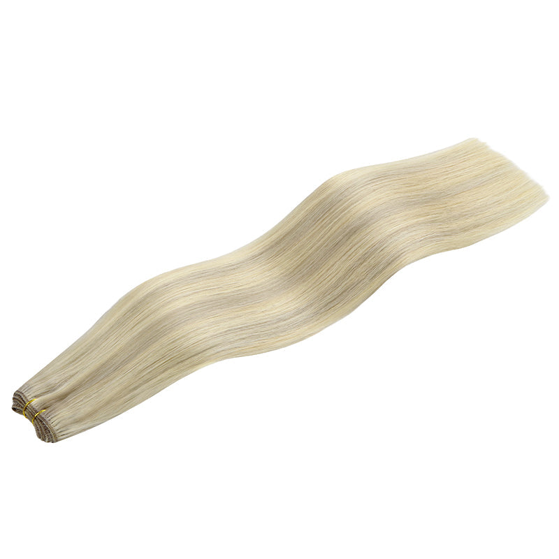Ash Blonde Highlights (17A/60A) Sew-In Weft Hair Extensions (80g-120g)