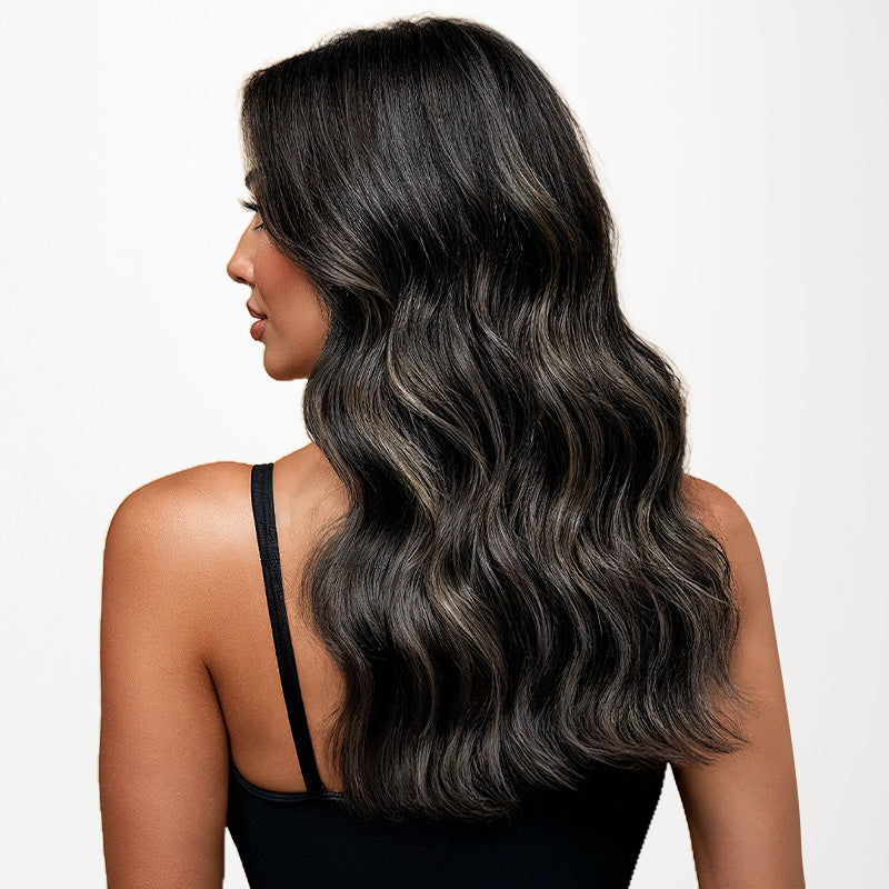 Black to Light Blonde Balayage (1B/19/1B) Sew-In Weft Hair Extensions (80g-120g)
