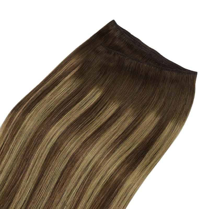 Caramel Blonde Balayage (4/27/4) Sew-In Weft Hair Extensions (80g-120g)