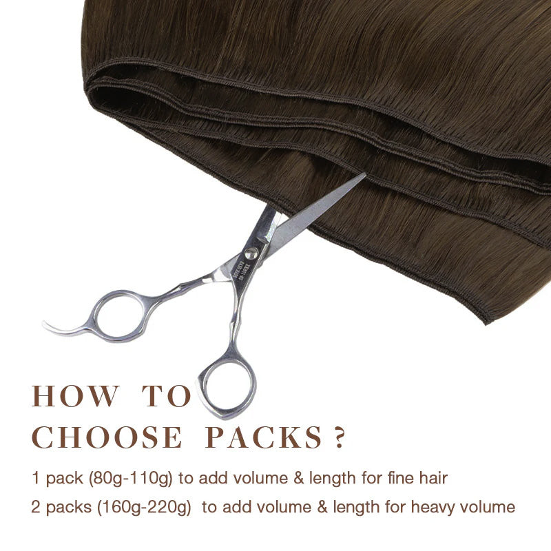 Caramel Blonde Balayage (4/27/4) Sew-In Weft Hair Extensions (80g-120g)